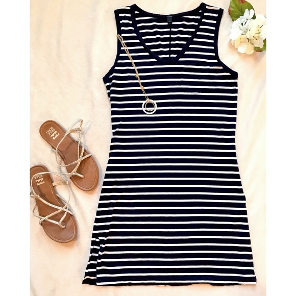 J. Crew Dresses & Skirts - J. Crew Racerback Tank Striped Sundress